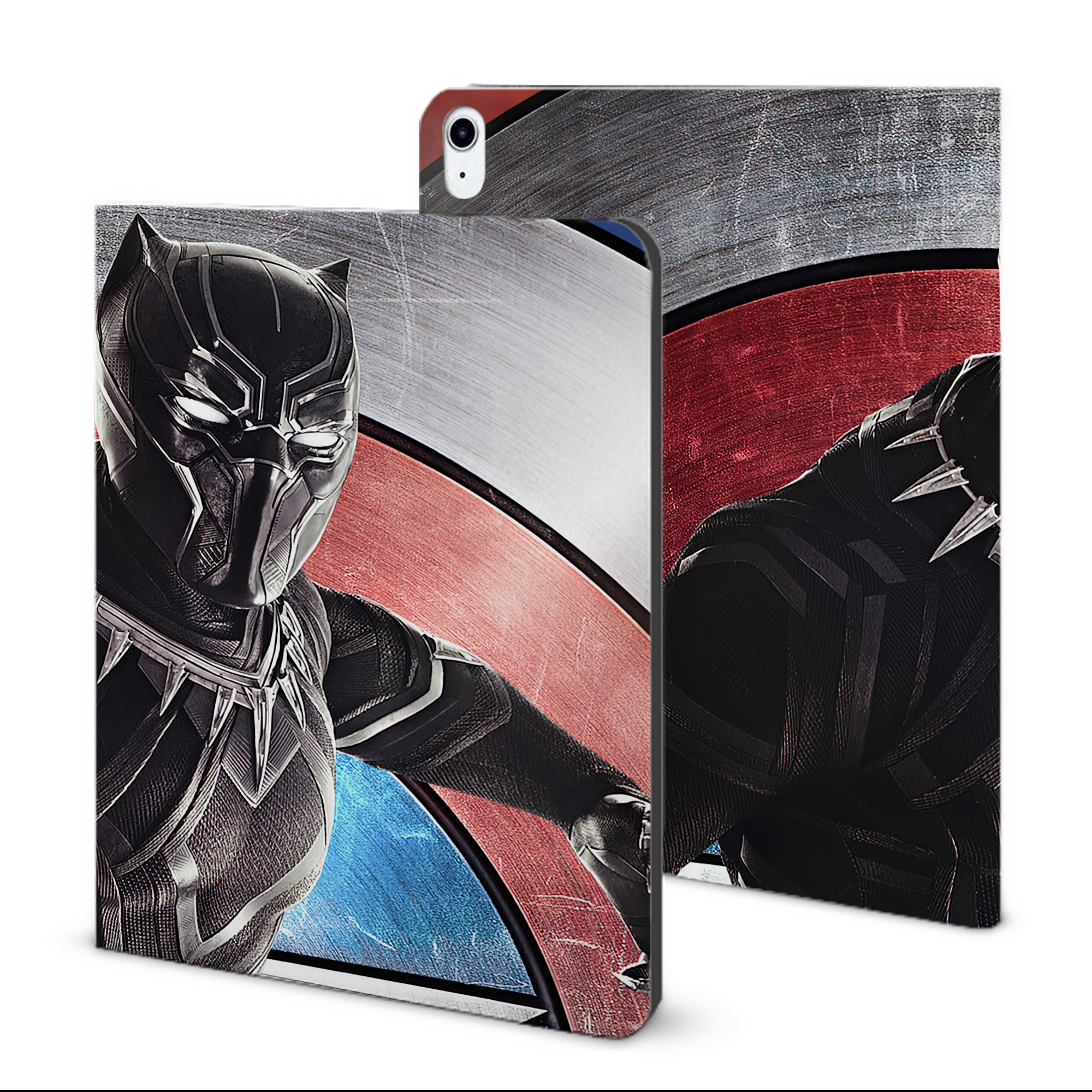（画像用） アベンジャーズ The Avengers IPad ケース ブック型 PUレザー TPU 耐衝撃 軽量 薄型 ペン収納なし 全面保護 IPad 各モデル対応
